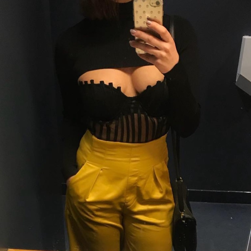 Black sexy bodysuit
